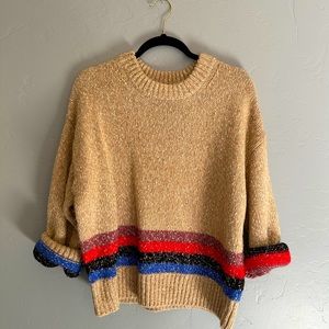 NWOT TREASURE & BOND stripe chunky knit pullover sweater